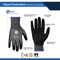 Ge Coated Gloves, Foam Nitrile, Gray, M 1 PR GG225MC - alternate 2